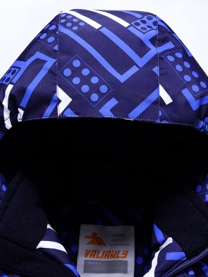 Комбинезон Valianly детский для мальчика синего цвета 9211S фото в интернет-магазине FrontFlip.Ru