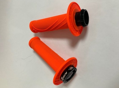 RTech Ручки на руль R20 LOCK-ON оранжевые неон (moto parts) фото в интернет-магазине FrontFlip.Ru