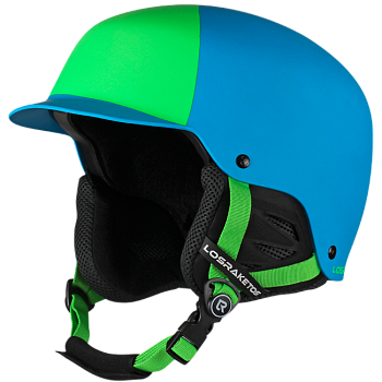Сноубордический шлем Los Raketos Spark Neon Green/Blue