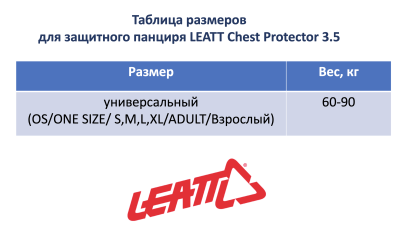 Защита панцирь Leatt Chest Protector 3.5 Royal фото в интернет-магазине FrontFlip.Ru