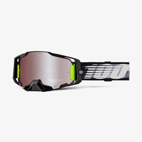 Очки 100% Armega Hiper Lightspeed / Mirror Silver фото в интернет-магазине FrontFlip.Ru