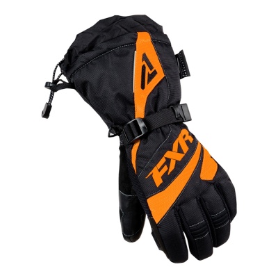 Перчатки FXR Fusion с утеплителем Black/Orange фото в интернет-магазине FrontFlip.Ru