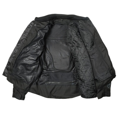 [RUSH] Мотокуртка STONER текстиль, цвет Черный/Серый фото в интернет-магазине FrontFlip.Ru