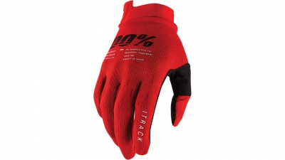 Мотоперчатки 100% ITrack Glove Red фото в интернет-магазине FrontFlip.Ru