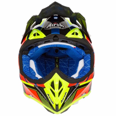 AIROH шлем кросс AVIATOR 2.3 GLOW CHROME ORANGE фото в интернет-магазине FrontFlip.Ru