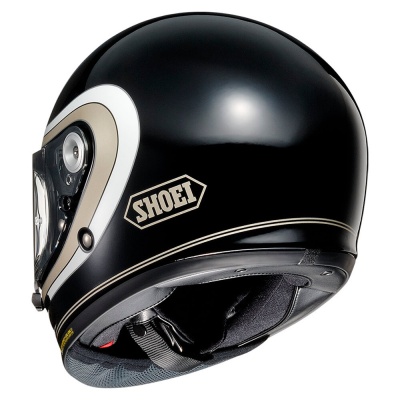 SHOEI Мотошлем GLAMSTER 06 BIVOUAC черно-бело-золотой, TC-9 фото в интернет-магазине FrontFlip.Ru