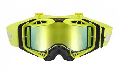 LS2 Очки кросс AURA Goggle с хамелеон линзой черно-желтые с желтой линзой хамелеон фото в интернет-магазине FrontFlip.Ru