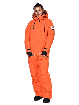 SNOW HEADQUARTER Горнолыжный комбинезон женский BB-0160 Оранжевый фото в интернет-магазине FrontFlip.Ru