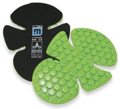 PROMO JEANS Защитные локтевые вставки EXA-PRO Black/Green фото в интернет-магазине FrontFlip.Ru