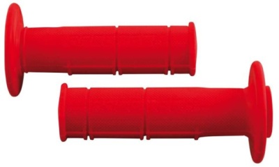 RTech Ручки на руль Soft Grips 115мм красные (moto parts) фото в интернет-магазине FrontFlip.Ru