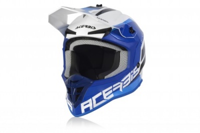 Шлем Acerbis LINEAR White/Blue фото в интернет-магазине FrontFlip.Ru