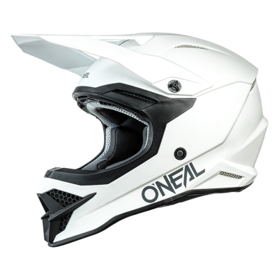 Шлем кроссовый O'NEAL 3Series SOLID белый фото в интернет-магазине FrontFlip.Ru