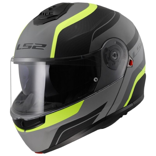 LS2 Мотошлем FF908 STROBE II MONZA матовый черно-желтый фото в интернет-магазине FrontFlip.Ru