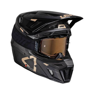Мотошлем Leatt Moto 9.5 Carbon Helmet Kit Black 2025 фото в интернет-магазине FrontFlip.Ru