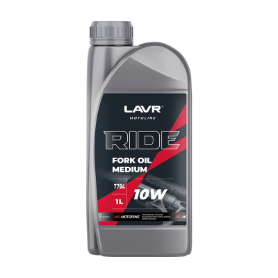 LAVR MOTO Вилочное масло RIDE Fork oil 10W, 1 л фото в интернет-магазине FrontFlip.Ru