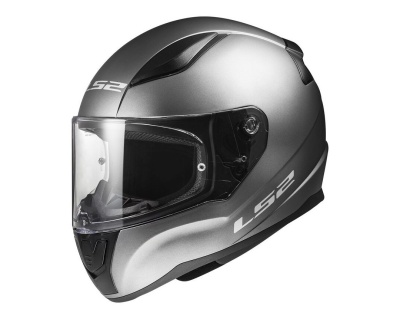 LS2 Мотошлем FF353 RAPID II SOLID серый матовый фото в интернет-магазине FrontFlip.Ru