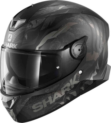 Шлем SHARK SKWAL 2 IKER LECUONA MAT Black/Antracite/Silver фото в интернет-магазине FrontFlip.Ru