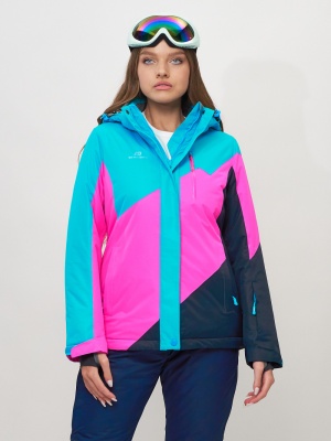 Горнолыжная куртка женская синего цвета 551913S фото в интернет-магазине FrontFlip.Ru
