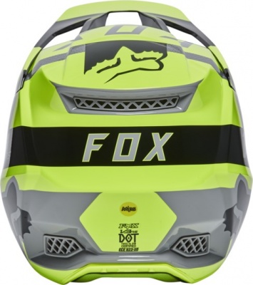 Мотошлем Fox V3 RS Riet Helmet Flow Yellow фото в интернет-магазине FrontFlip.Ru