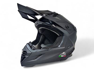 Шлем AiM RH855 (Fiber Glass) Black Matt фото в интернет-магазине FrontFlip.Ru