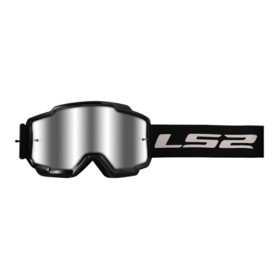 LS2 Очки кроссовые CHARGER Goggle с прозрачной линзой черный фото в интернет-магазине FrontFlip.Ru