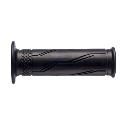 [ARIETE] Ручки руля (комплект) YAMAHA style #3 22-25мм/120мм, открытые, цвет Черный фото в интернет-магазине FrontFlip.Ru