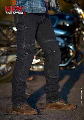 Мотоджинсы STARKS PYTHON STRONG STRETCH REGULAR FIT Темный Синий Однотонный фото в интернет-магазине FrontFlip.Ru