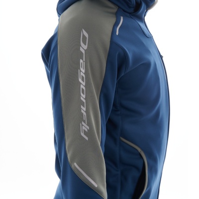 Dragonfly Куртка мужская с капюшоном Explorer 2.0 Grey Ocean фото в интернет-магазине FrontFlip.Ru