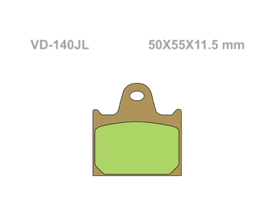 VESRAH Тормозные колодки  VD-140JL фото в интернет-магазине FrontFlip.Ru