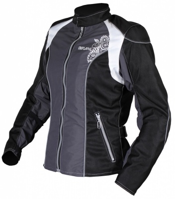 Куртка женская INFLAME ECSTASY текстиль, цвет серо-черный фото в интернет-магазине FrontFlip.Ru