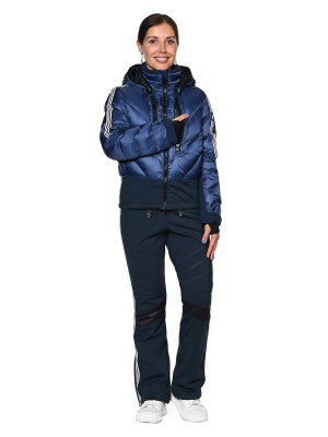 SNOW HEADQUARTER Зимняя куртка женская B-096 Сиреневый фото в интернет-магазине FrontFlip.Ru