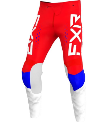 FXR MX Брюки Clutch Pro MX Pant 22 Red/Royal Blue/White фото в интернет-магазине FrontFlip.Ru