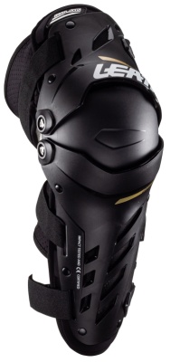 Наколенники подростковые Leatt Dual Axis Knee & Shin Guard Junior Black фото в интернет-магазине FrontFlip.Ru