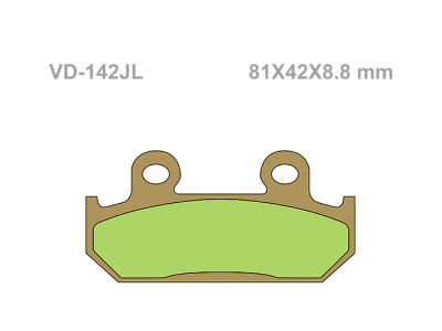 VESRAH Тормозные колодки  VD-142JL  (216) фото в интернет-магазине FrontFlip.Ru
