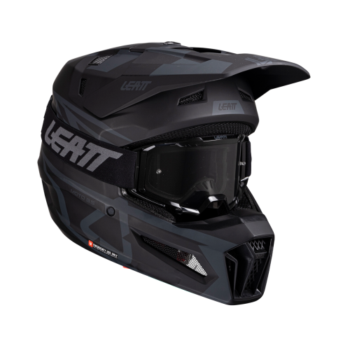 Мотошлем Leatt Moto 3.5 Helmet Kit Stealth 2025 фото в интернет-магазине FrontFlip.Ru