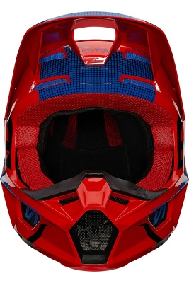 Мотошлем Fox V1 Oktiv Helmet Flow Red 2021 фото в интернет-магазине FrontFlip.Ru