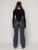 Полукомбинезон брюки горнолыжные женские темно-серого цвета 2221TC фото в интернет-магазине FrontFlip.Ru