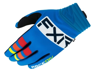 FXR MX Перчатки Prime MX Glove 22 Cobalt Blue/White фото в интернет-магазине FrontFlip.Ru