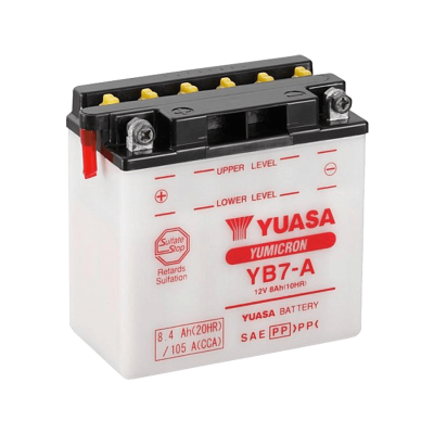 YUASA   Аккумулятор  YB7-A с электролитом фото в интернет-магазине FrontFlip.Ru