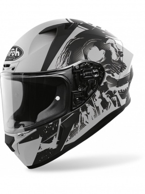 AIROH шлем интеграл VALOR AKUNA GREY MATT фото в интернет-магазине FrontFlip.Ru