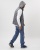 Жилетка мужская утепленная классическая серого цвета M7Sr фото в интернет-магазине FrontFlip.Ru