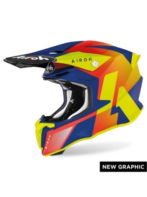 AIROH шлем кросс TWIST 2.0 LIFT AZURE MATT фото в интернет-магазине FrontFlip.Ru