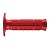 [ARIETE] Ручки руля (комплект) Unity Half-Waffle ASP 22-25мм/115мм, закрытые, цвет Красный