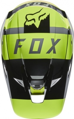 Мотошлем Fox V3 RS Riet Helmet Flow Yellow фото в интернет-магазине FrontFlip.Ru