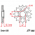 Звезда передняя (ведущая), для 525 цепи, 17 зубьев (JT 444.17)