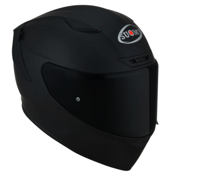 [SUOMY] Мотошлем TRACK-1 PLAIN, цвет Черный Матовый фото в интернет-магазине FrontFlip.Ru