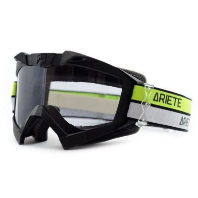 [ARIETE] Кроссовые очки (маска) ADRENALINE PRIMIS PLUS 2021, цвет Черный фото в интернет-магазине FrontFlip.Ru