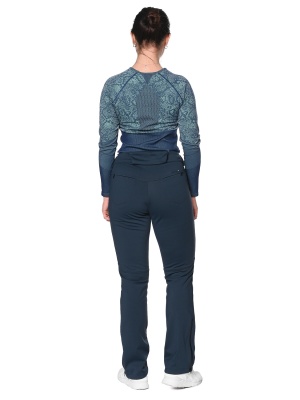 SNOW HEADQUARTER Горнолыжные брюки женские D-022 Темно-синий фото в интернет-магазине FrontFlip.Ru