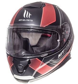 Мотошлем MT THUNDER 3 SV BLACK RED MATT