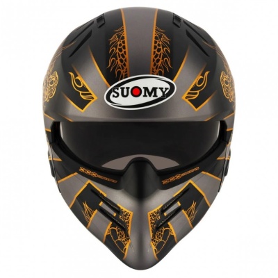 [SUOMY] Мотошлем ARMOR DRAGON, цвет Серый Матовый фото в интернет-магазине FrontFlip.Ru